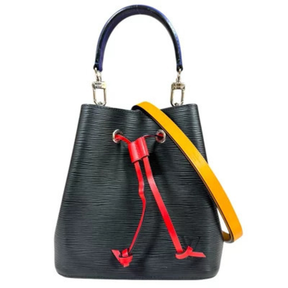 Louis Vuitton Neo Noe Epi Shoulder Bag Leather Black